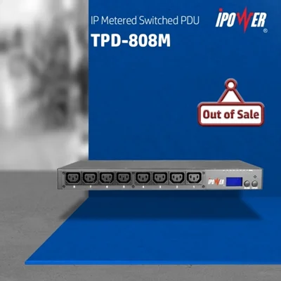IP Based Metered Switched - 8 Outlets IP PDU ( Advanced Features) - 808M