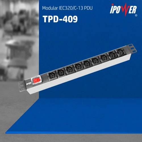 Modular - 9 Outlets IEC320-C13 PDU (ON/OFF Switch) -409